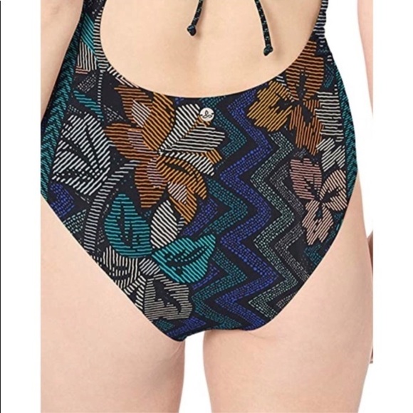 PrAna Khari One-Piece Swimsuit Blue Pattern NWOT XS - Picture 3 of 12